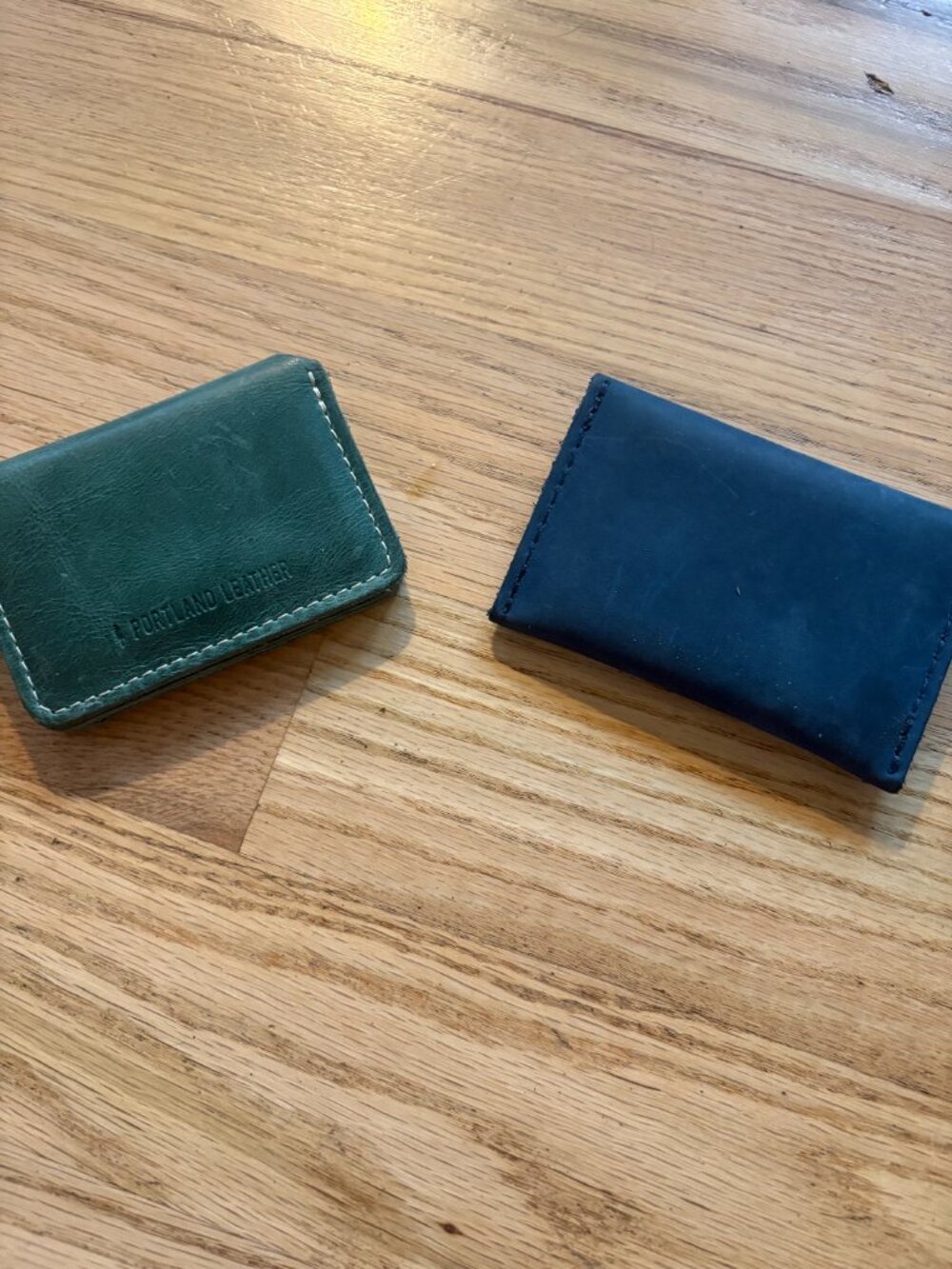 Two Portland Leather Goods Card Wallets - Picture 3 of 6